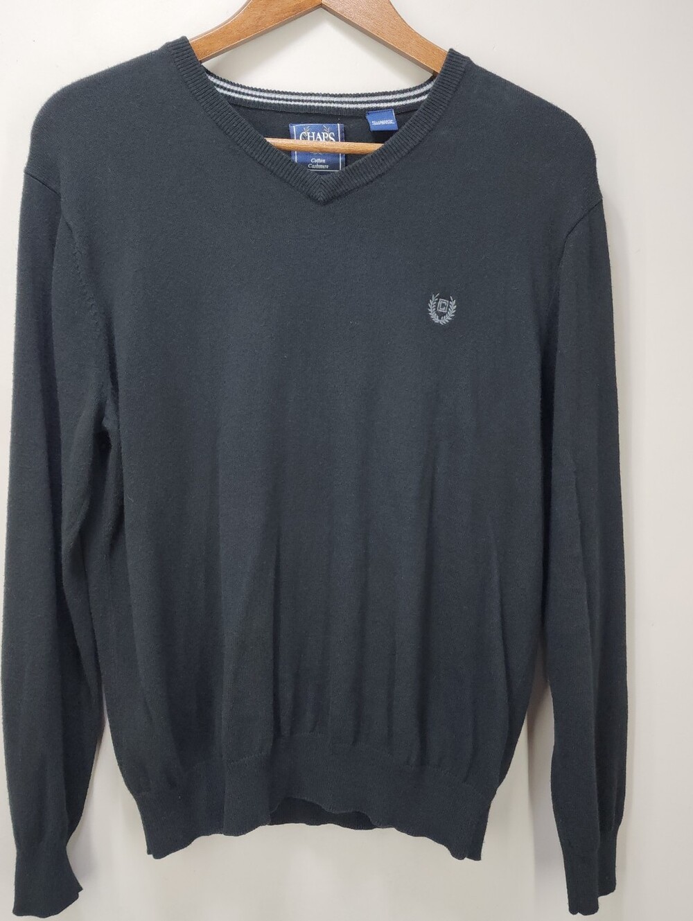Chaps Cotton Cashmere V-Neck Sweater